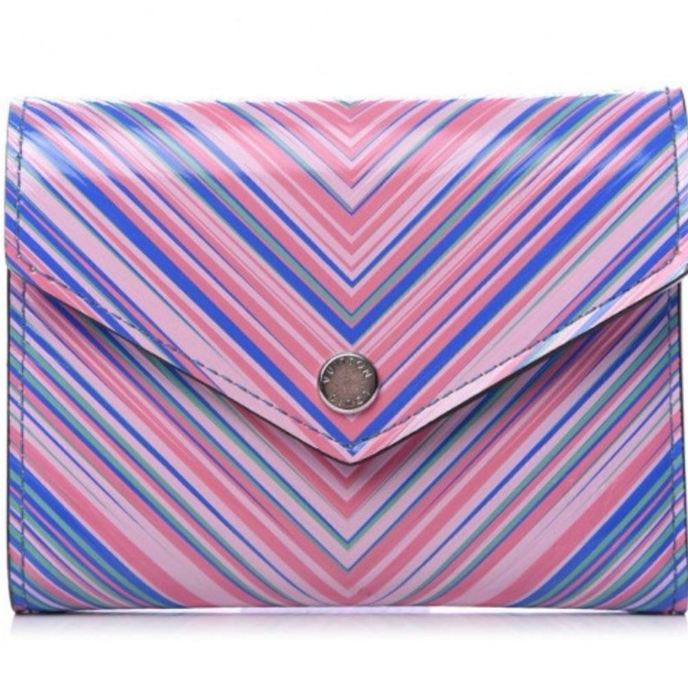 Louis Vuitton Epi Tropical Victorine Wallet Blue Rose NWOT